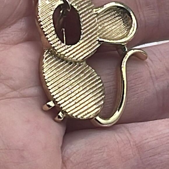 Vintage Sarah Coventry mouse with moving eye brooch - Picture 8 of 11